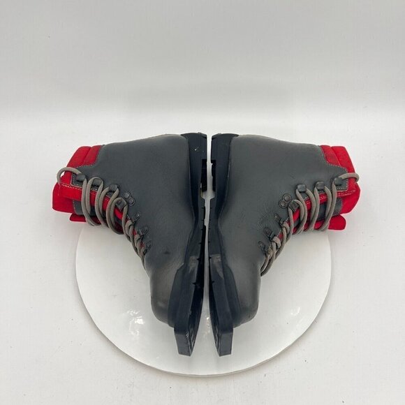 Asolo Tour Snowpine Women Size 9 Black Red Ski Lace Up Vibram Sole Asoflex Boot - Picture 10 of 16